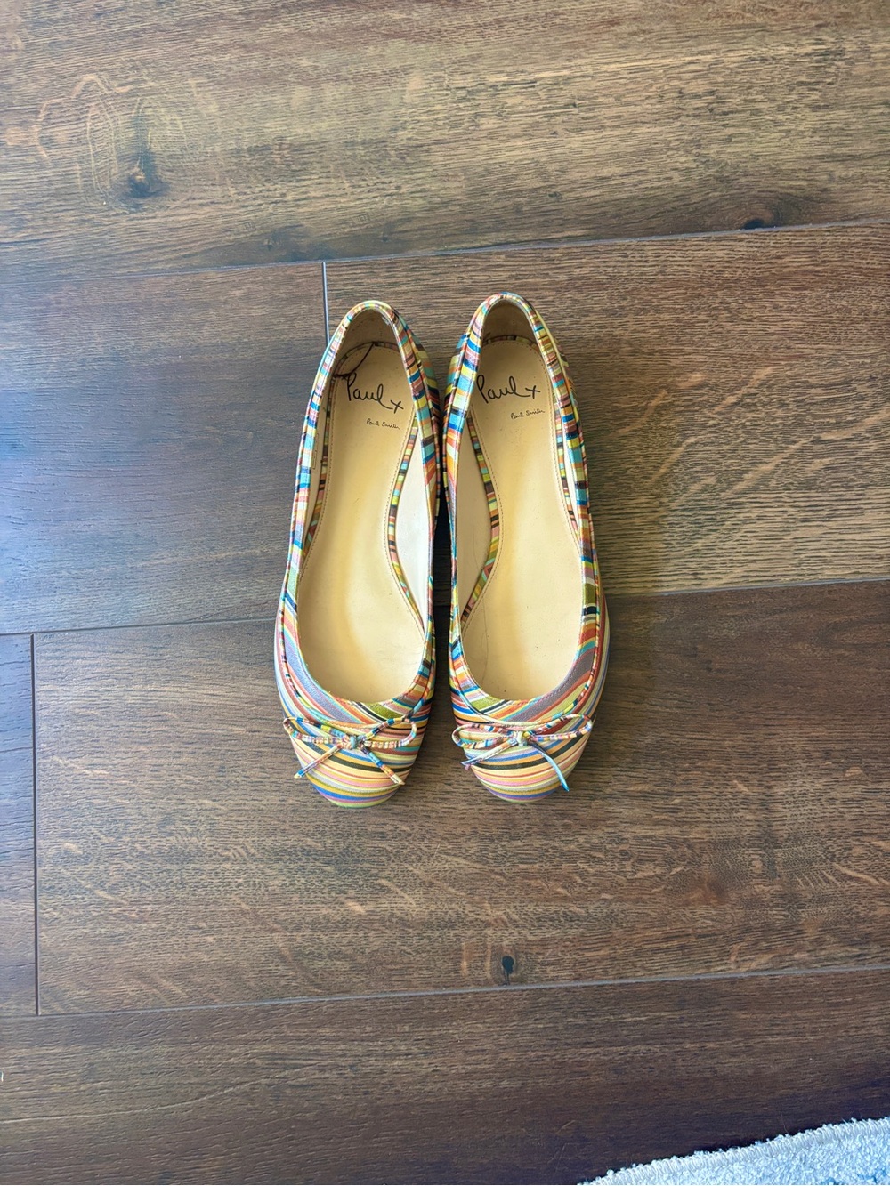 Paul Smith Multicolor Striped Ballet Flats